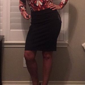 3/$25!!  New with Tags Liverpool Pin stripe Navy Knee Length pencil skirt 4